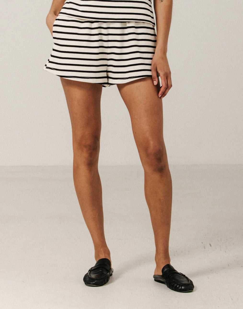 Brunette the Label Striped Little Sister Short