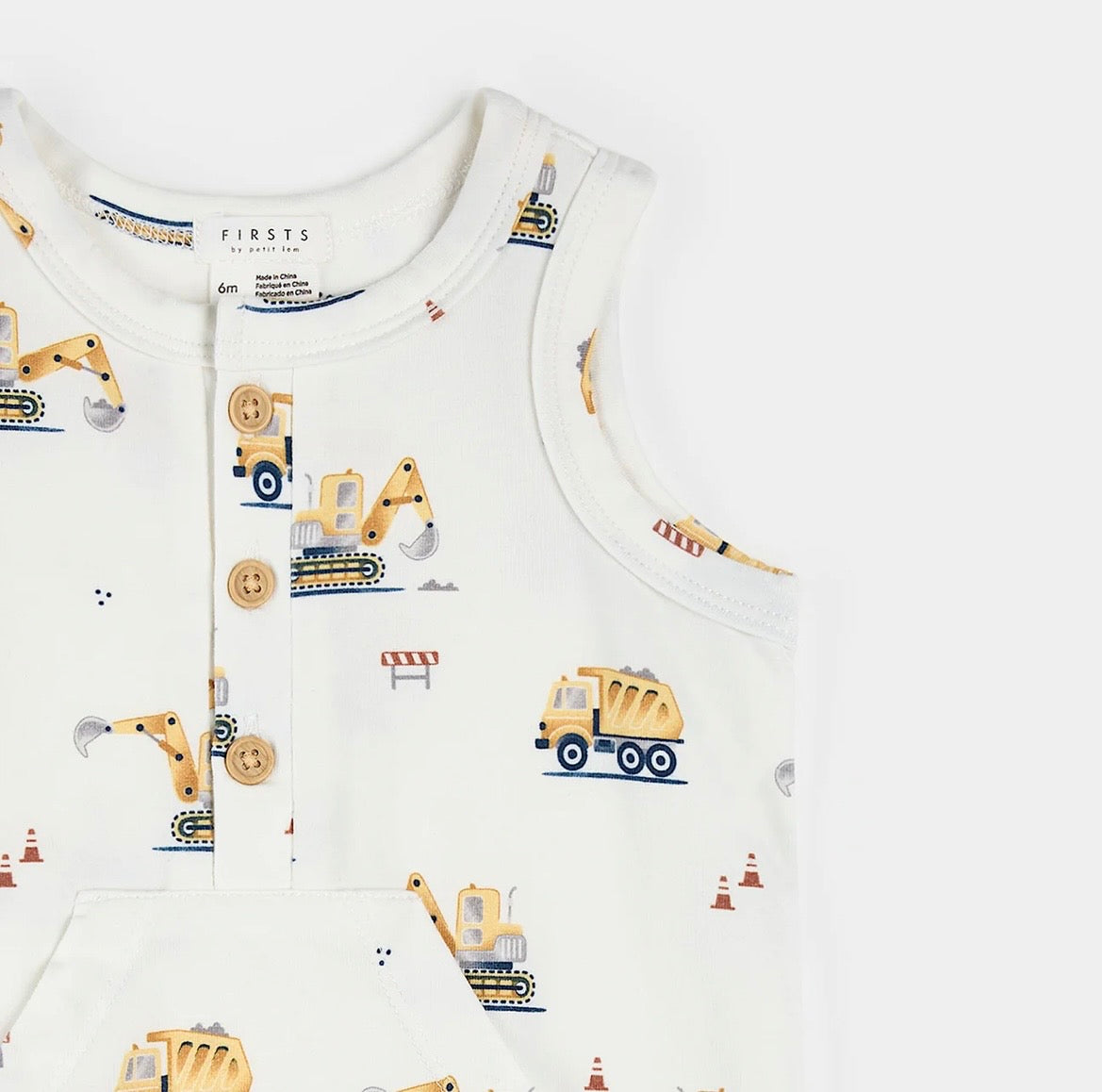 Petit Lem Diggers Romper