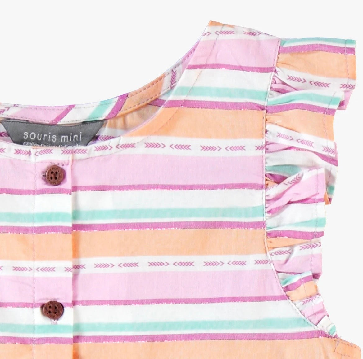 Souris Mini Pastel Striped Dress