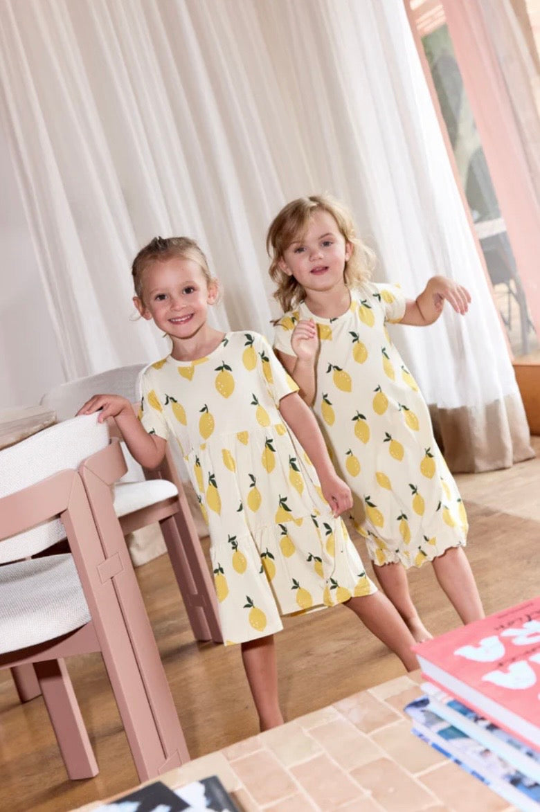 Bambi & Birdie Twirl Dress - Lemon Sorbet