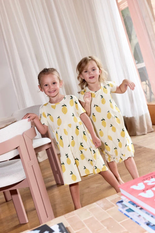 Bambi & Birdie Twirl Dress - Lemon Sorbet