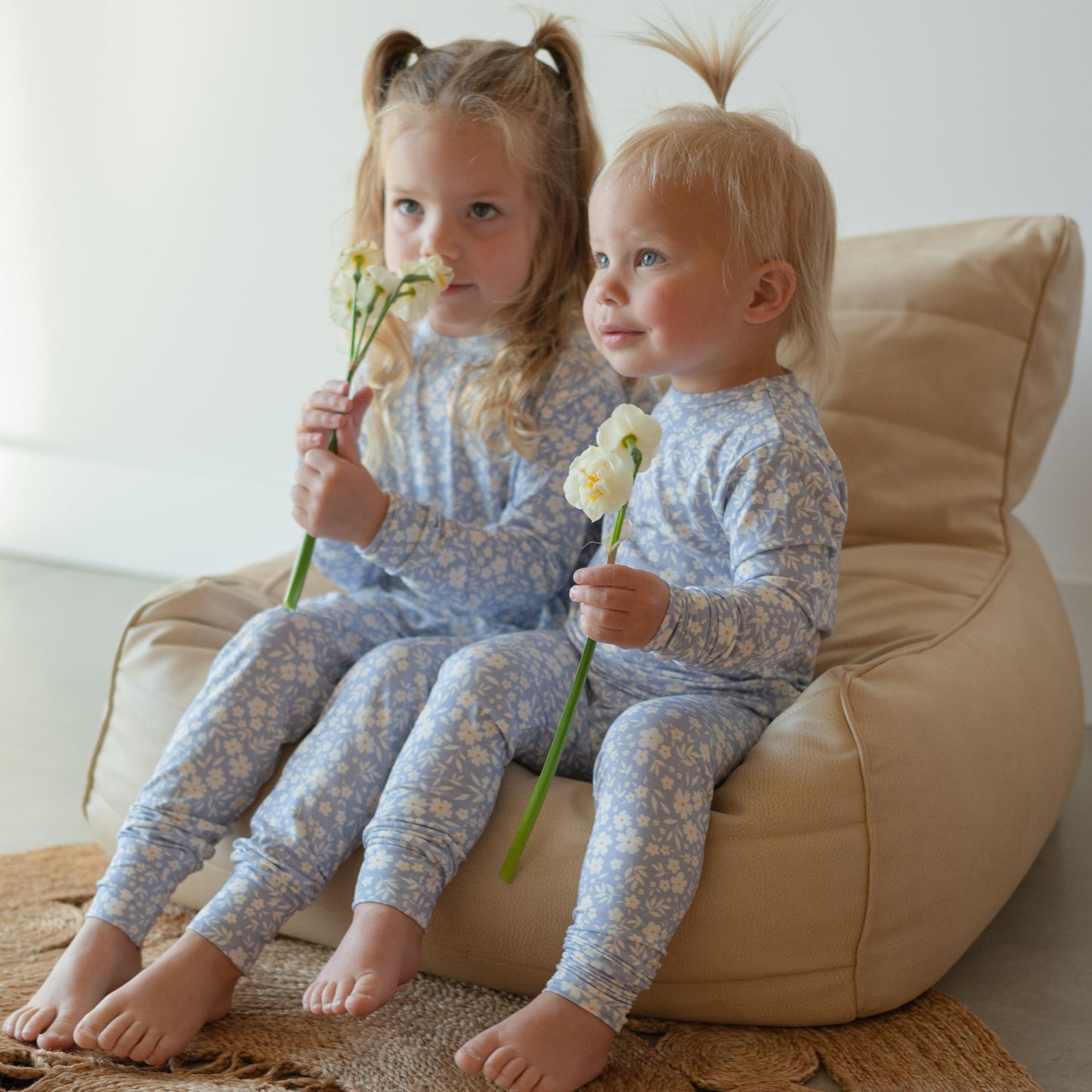 Roobear Peonies Bamboo Two-Piece PJs