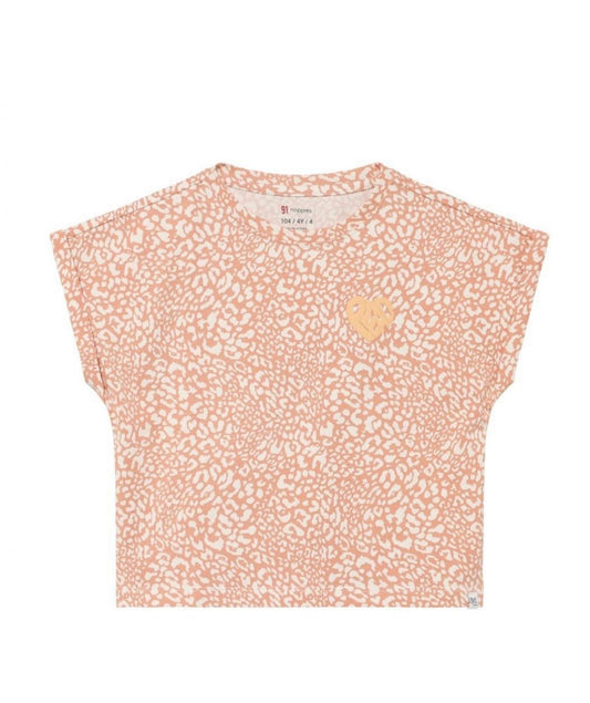 Noppies Peace, Love & Leopard Print Tee