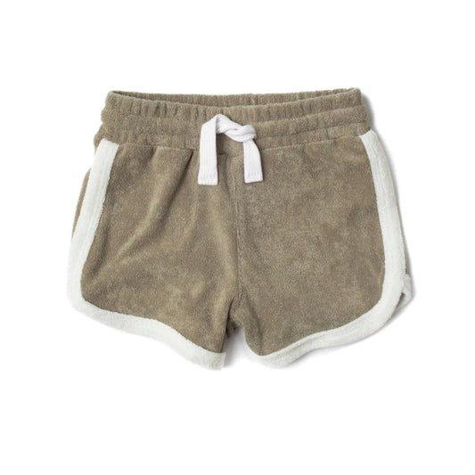 Little Bipsy Terry Track Short - Khaki Green