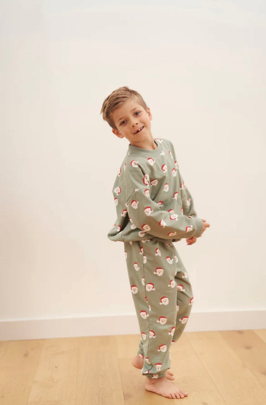 Bambi & Birdie Sweat Suit - Santa