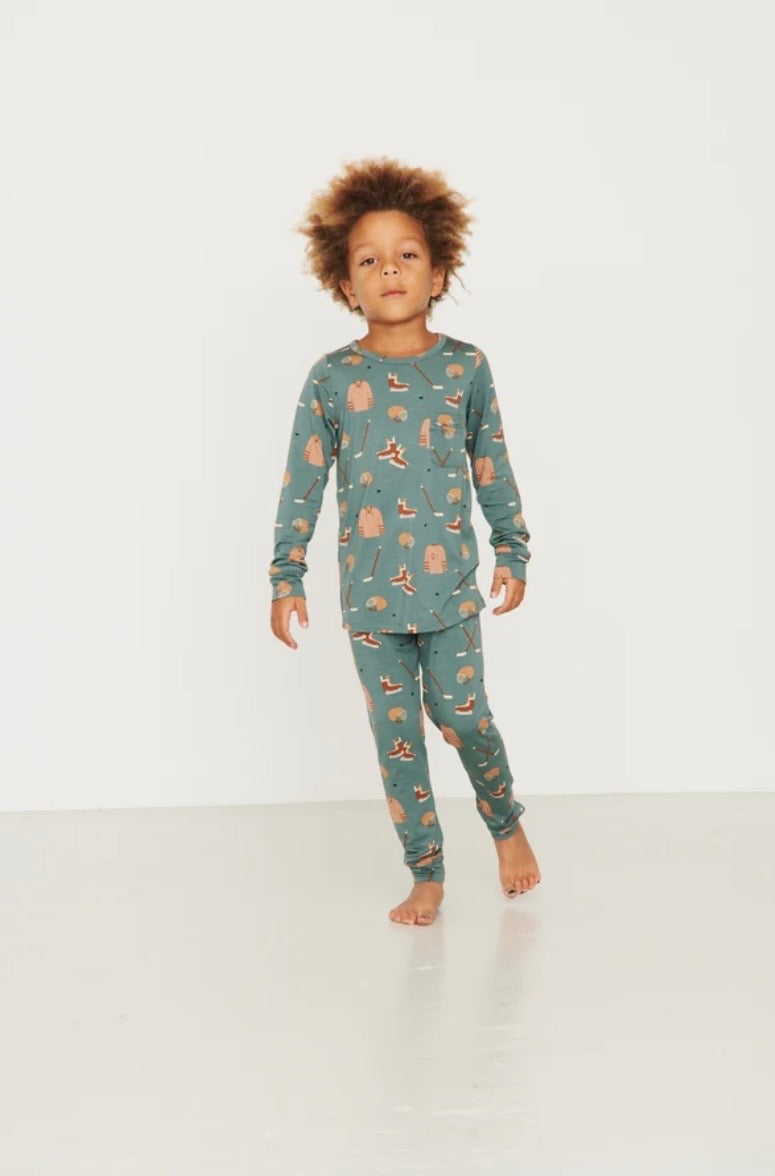 Bambi & Birdie Classic PJ Set - Hockey