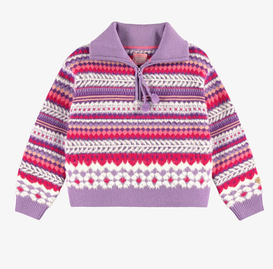 Souris Mini Alps Knit Sweater - Purple
