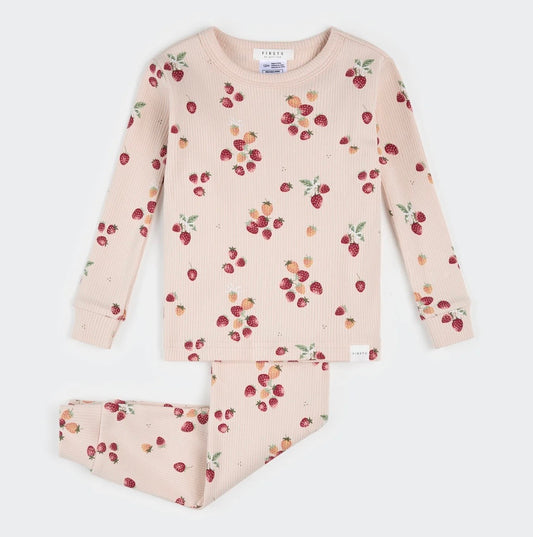 Petit Lem Strawberry Infant PJ Set