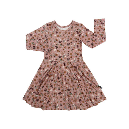 Belan.J Long Sleeve Twirl Dress - Velvet Garden
