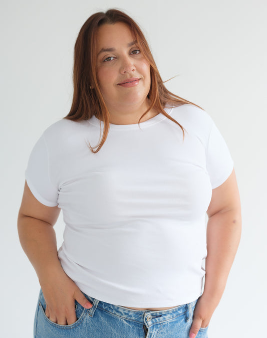 Brunette the Label Ribbed T Shirt