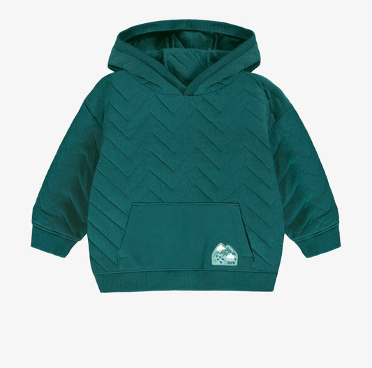 Souris Mini Teal Quilted Hoodie