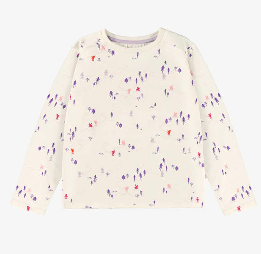 Souris Mini Hit the Slopes Long Sleeve Tee - Purple