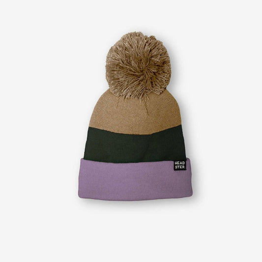 Headster Tricolor Fleece Lined Beanie - Pretty Lilac