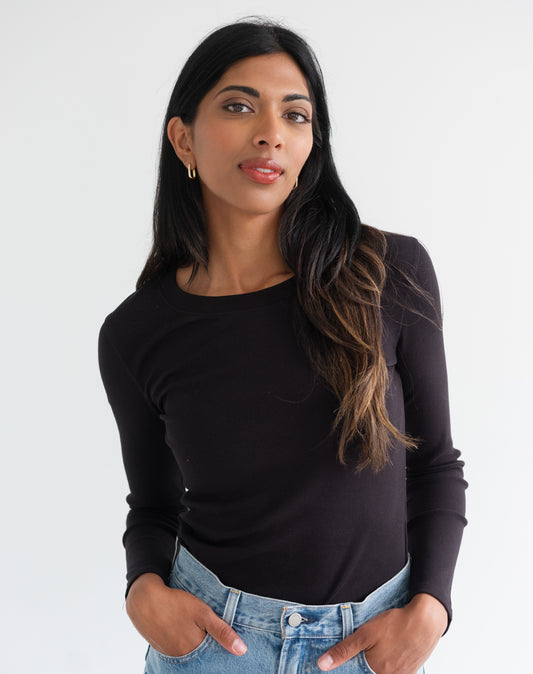 Brunette the Label Ribbed Long Sleeve