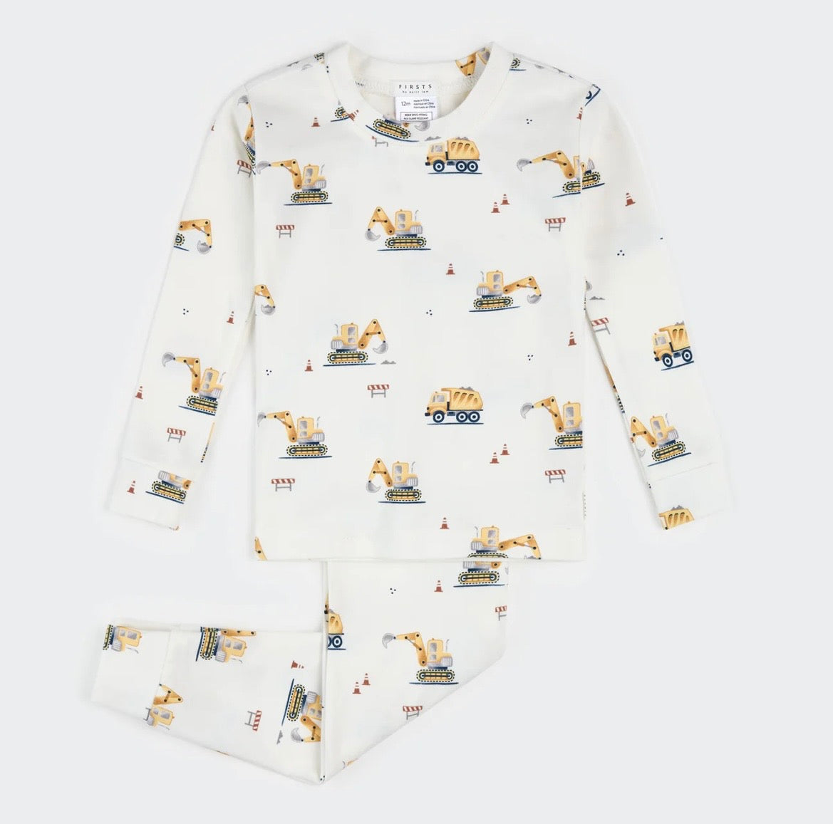 Petit Lem Diggers Infant PJ Set