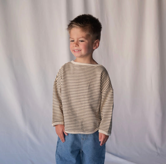 Roobear Striped Long Sleeve - Toffee