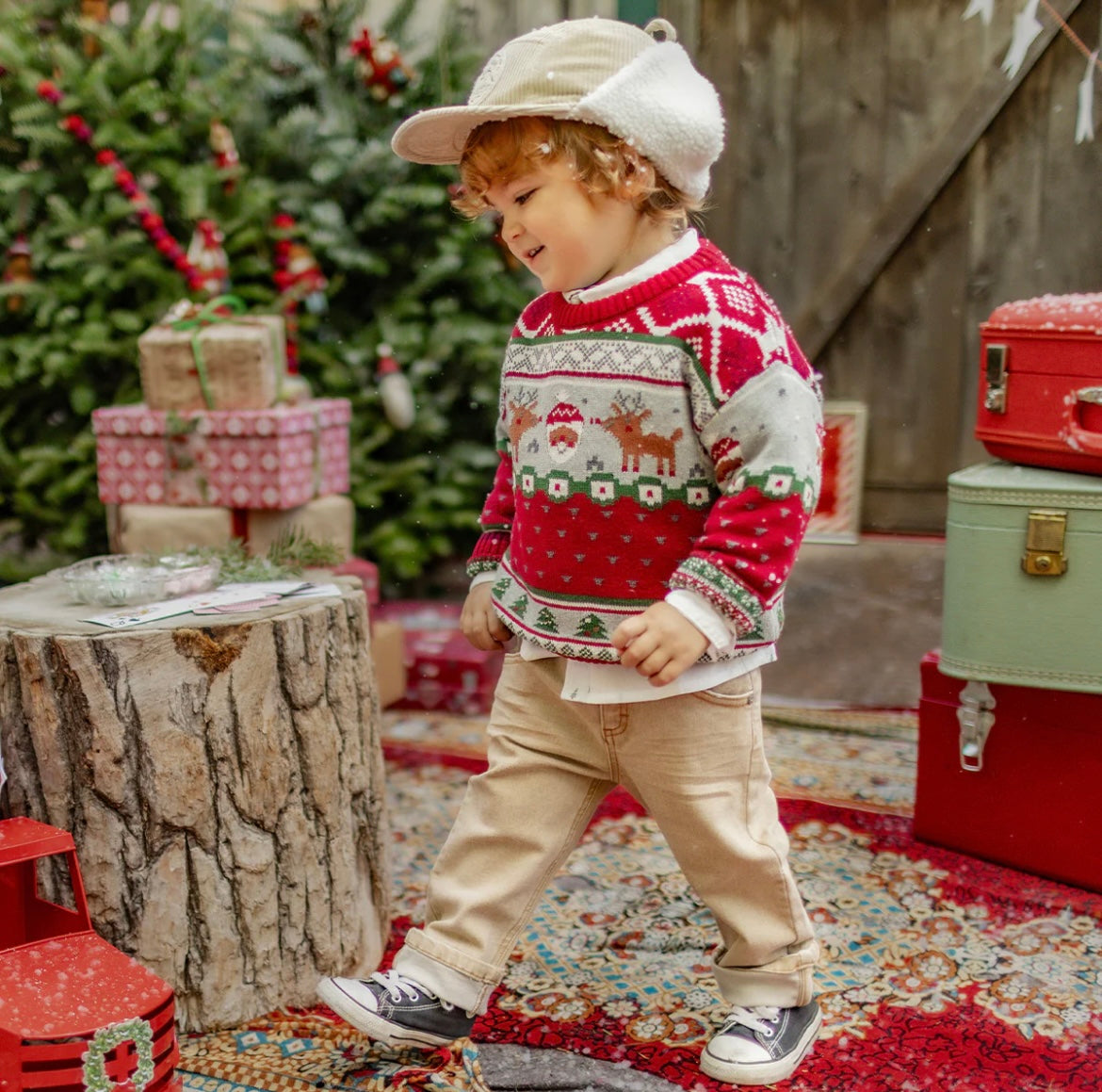 Souris Mini Holiday Knit Sweater