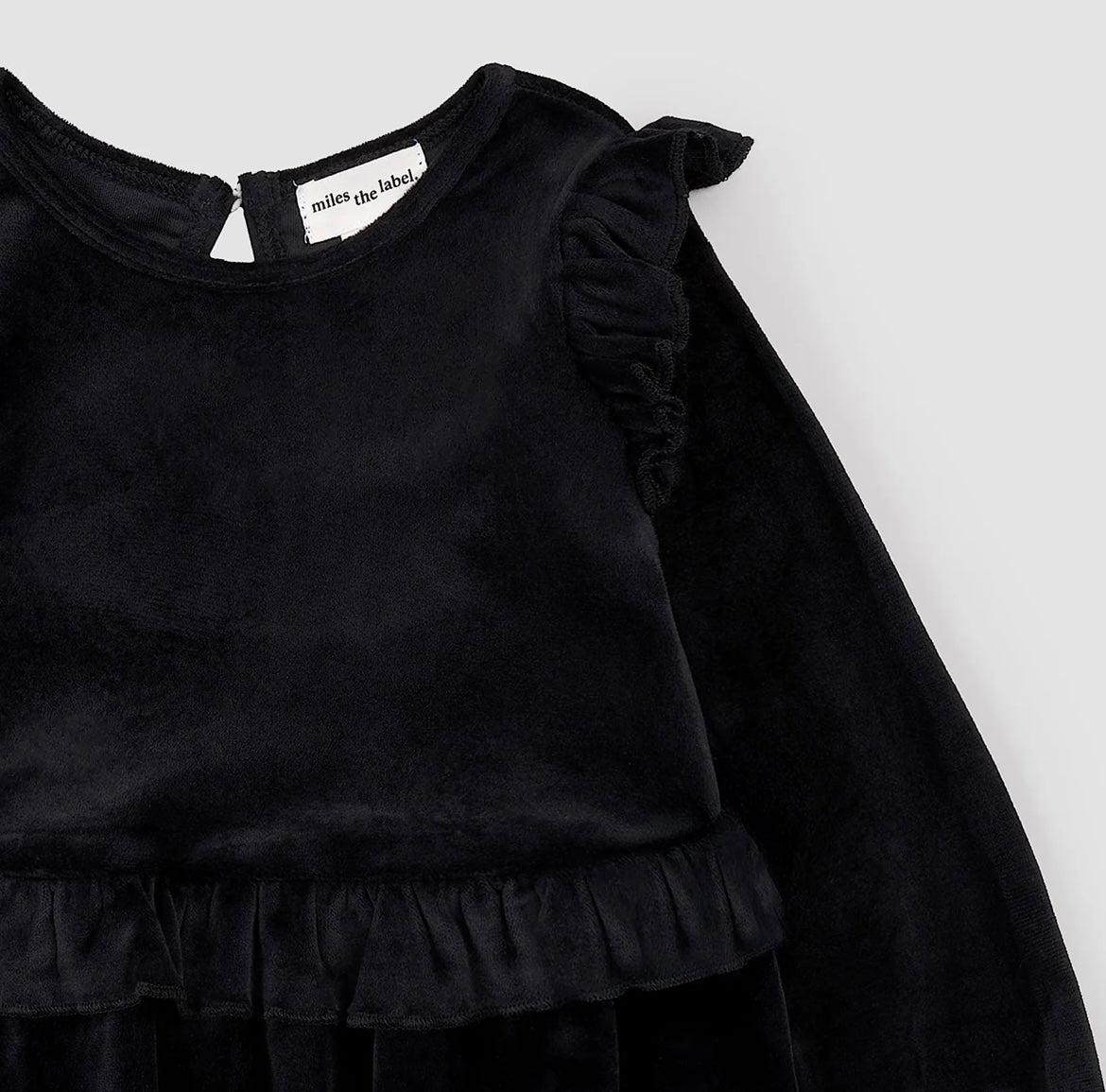 Miles the Label Black Velour Dress