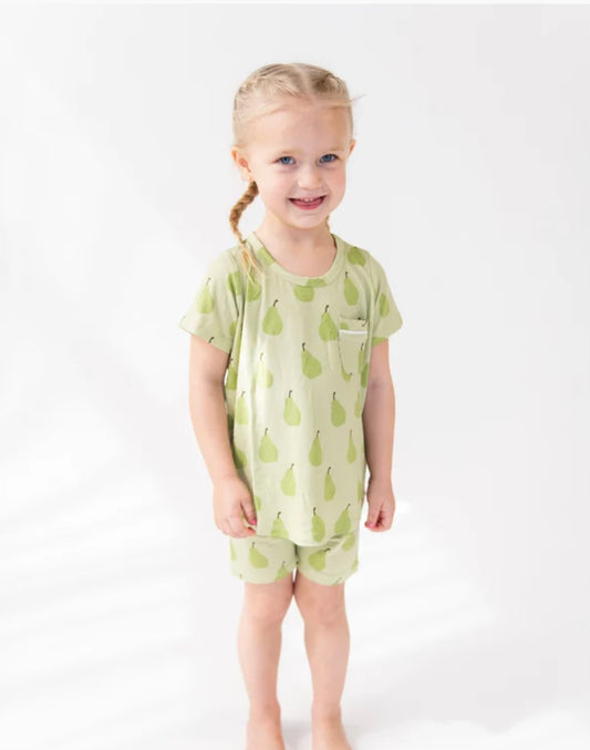 Bambi & Birdie Classic Shortie Set - Pear Sorbet