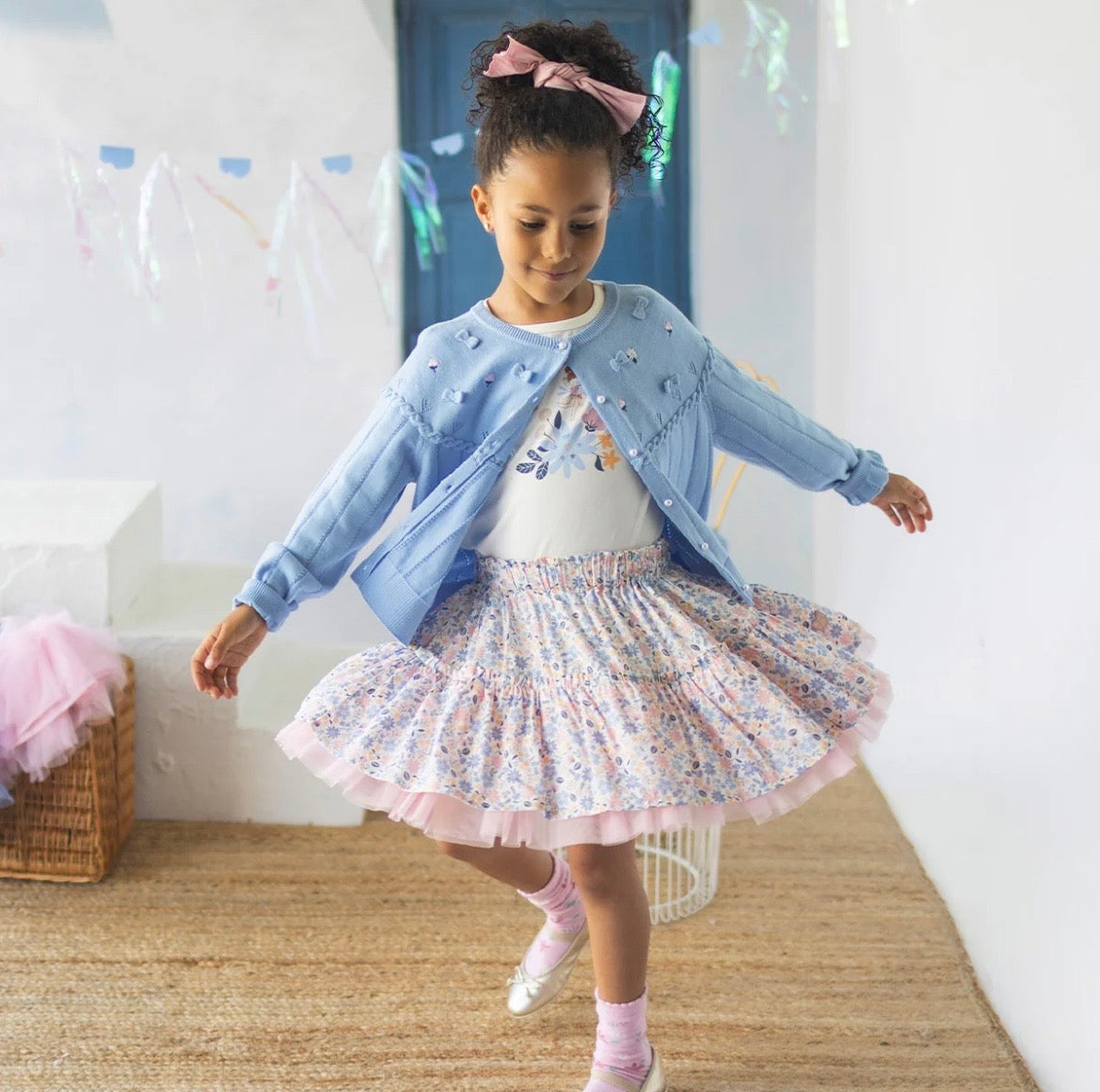 Souris Mini Spring Floral Skirt