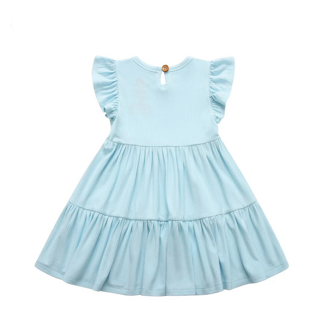 Stets & Lemmy Summer Ribbed Twirl Dress - Ocean