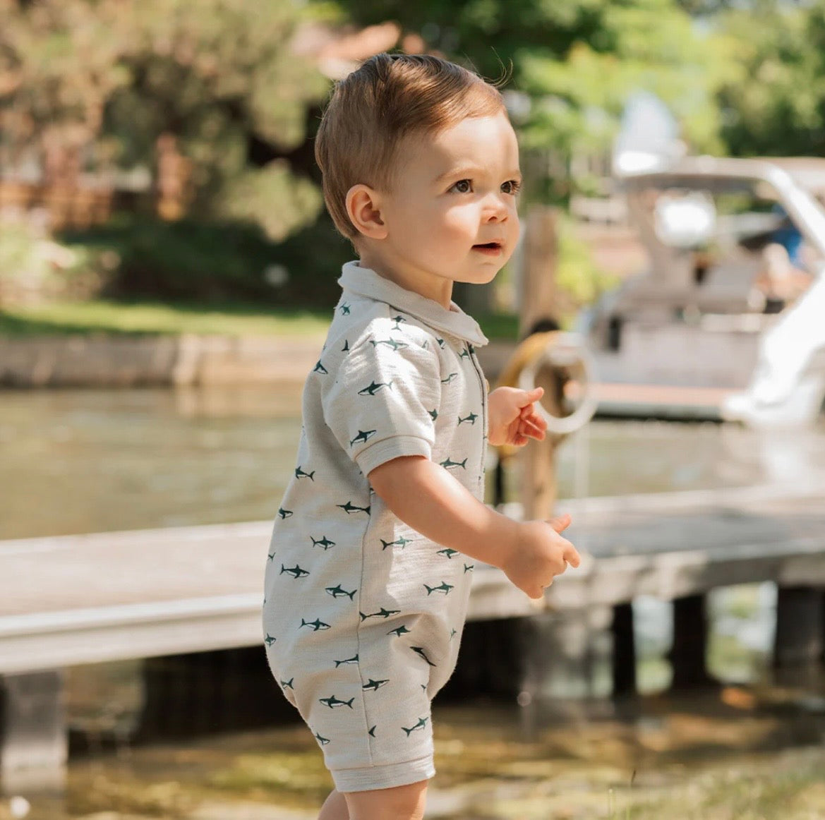 Petit Lem Great White Romper
