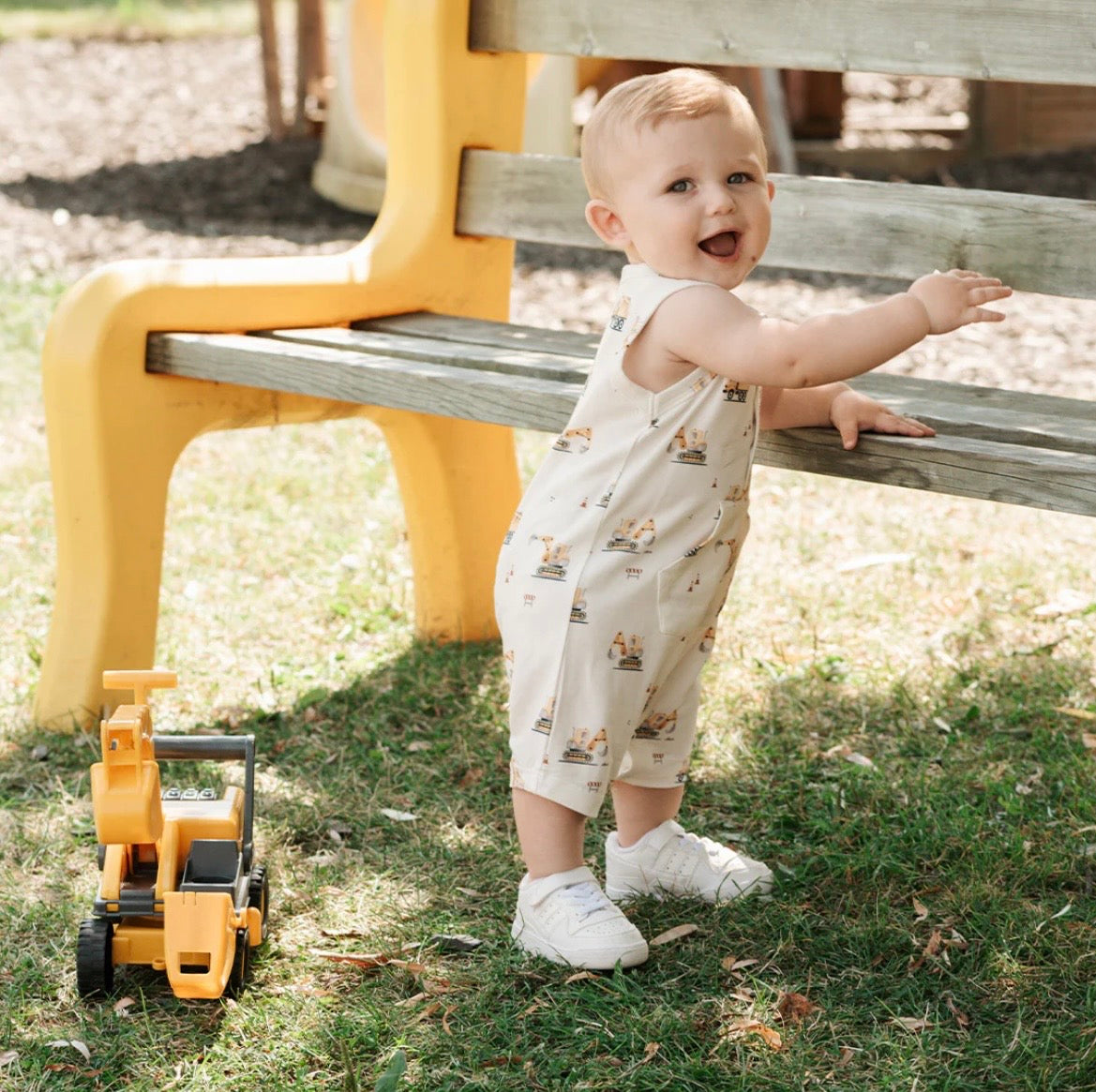Petit Lem Diggers Romper
