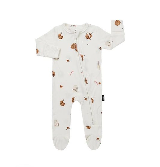Belan.J Ribbed Bamboo Footed Zipper Sleeper