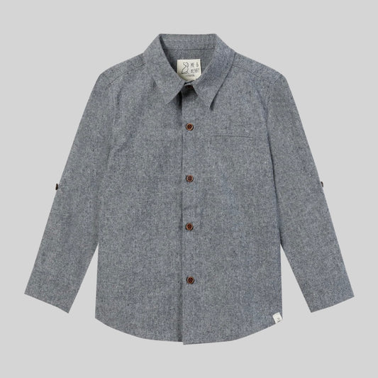 Atwood Woven Shirt - Navy Chambray